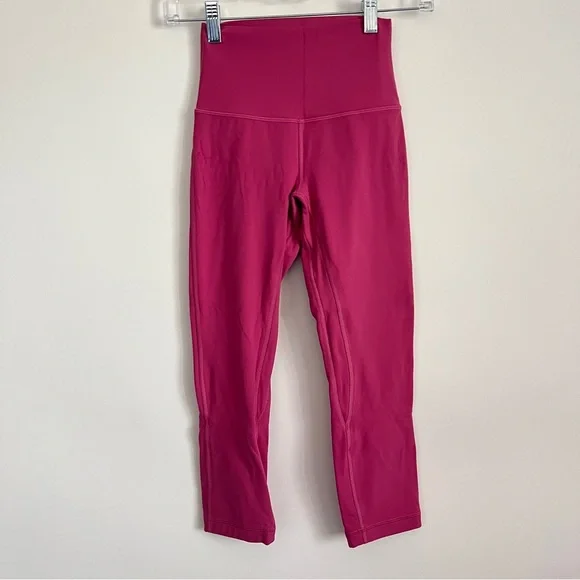 Lululemon Align High Rise Pink Leggings Size 2 Gym Activewear Yoga - Picture 1 of 7